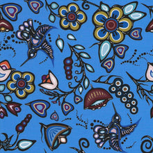 Load image into Gallery viewer, Back and Shoulder Bag - Jackie Traverse - Ojibway Florals - 18" x 21"