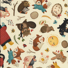 Load image into Gallery viewer, Back and Shoulder Bag - Woodland Creatures - 18" x 21"