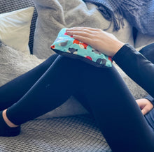 Load image into Gallery viewer, Boo Boo Bag - Navy Leaves - 7" X 7"